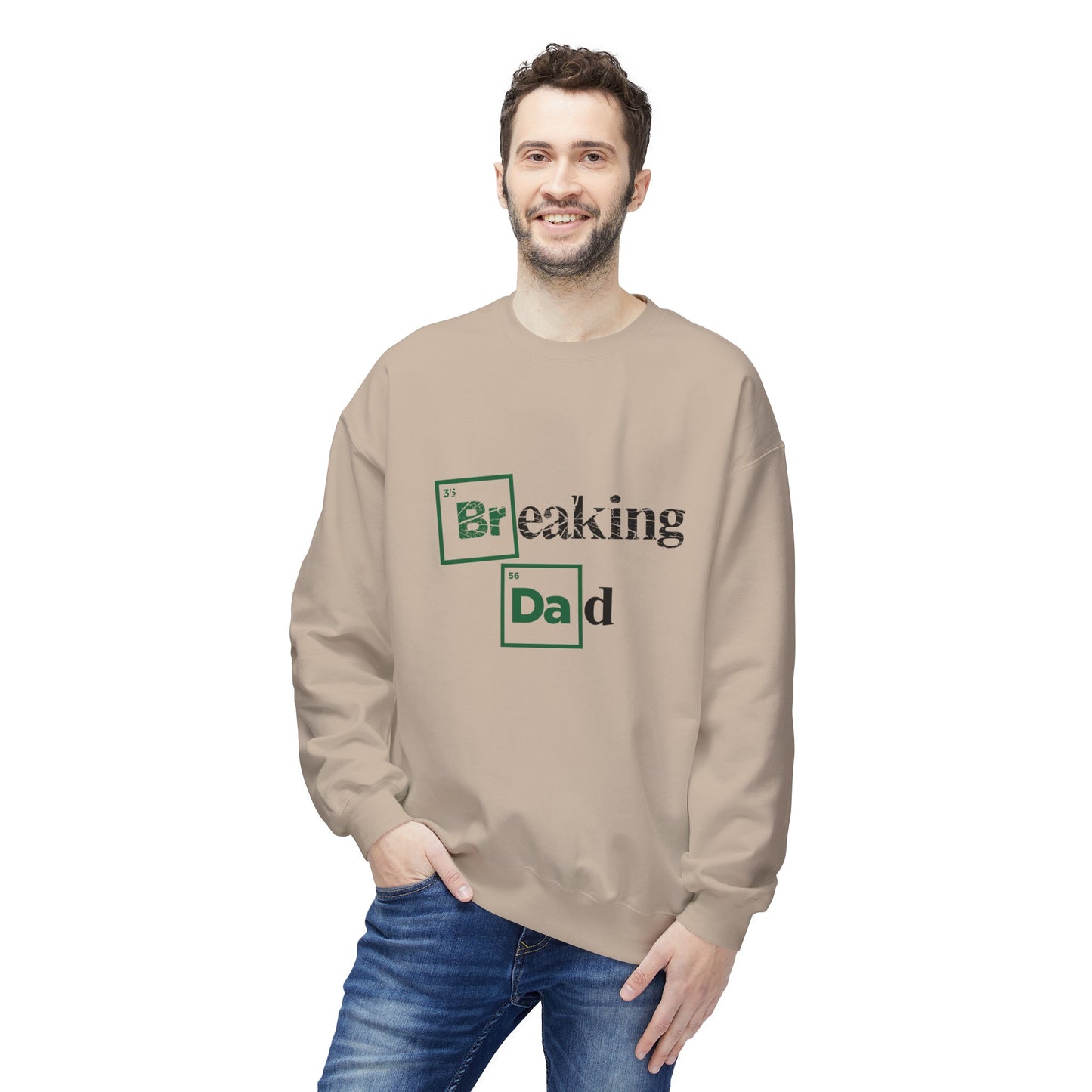 'Breaking Dad' Softstyle Fleece Crewneck (front only)